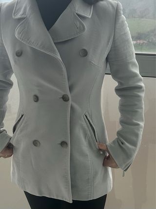 Chaquetón gris mujer