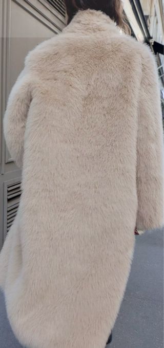 Abrigo pelo sintético Zara