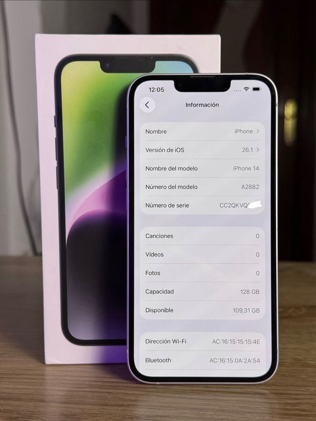 iPhone 14 128GB 84% Bateria