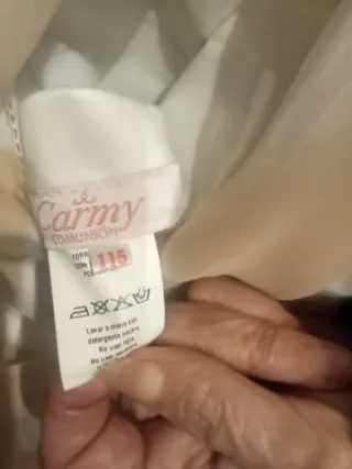 Traje de Comunión Niña Blanco y Rosa