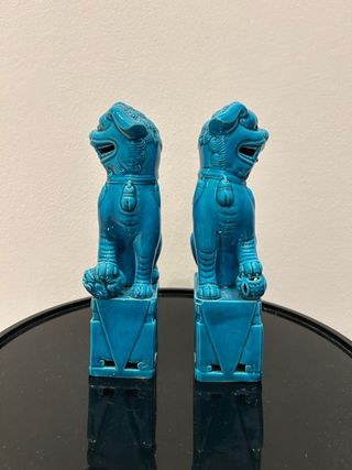 Coppia draghi cani di foo vintage