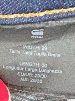 Pantalón vaquero G-Star RAW azul hombre Talla 29