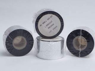 Rollos Etiquetas Textiles Poliéster + Cinta Ribbon