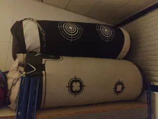 Saco de boxeo con dianas