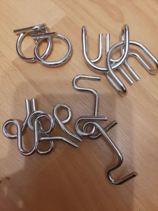 Set 12 Puzzles Metálicos Nivel 1-3