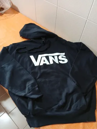 Felpa Vans nera con logo