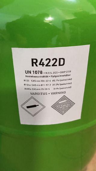 Gas refrigerante R422D UN 1078