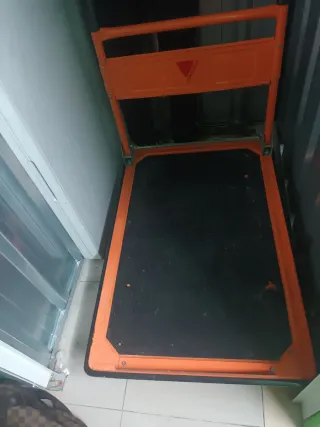 Carro de metal lleva mucho kilos