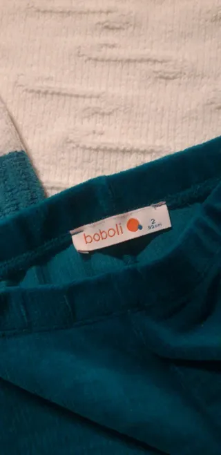 Conjunto Boboli jersey y pantalón pana