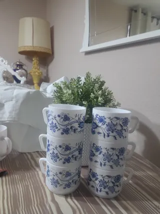 6 Tazas Arcopal Colección Aster Vintage