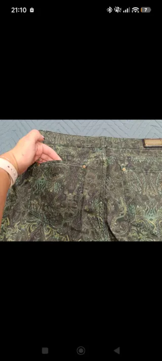 Pantalones Zara Estampados Verdes