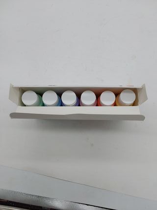 Rayher Set pinturas pastel, 6 tonos, 60 ml/ud, para manualidades, 35061000