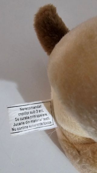 Peluche cane carlino marrone che abbaia