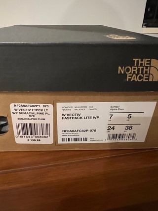 Zapatillas Mujer The North Face granates y Grises