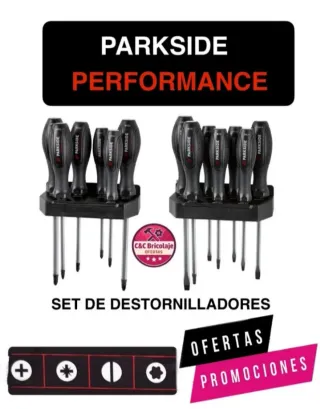 Set Destornilladores Parkside Performance nuevo
