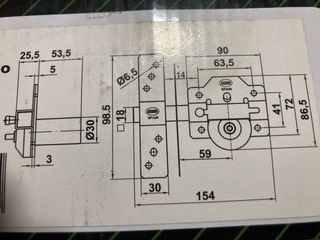 Cerrojo seguridad AMIG 5 llaves