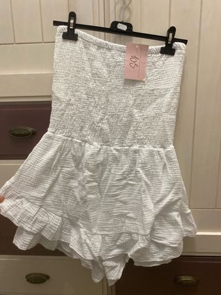 Vestido pantalón blanco