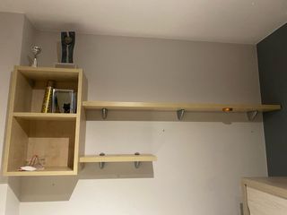 Armario y mesita de noche madera