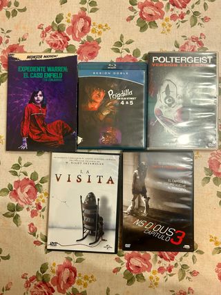 Lote 5 Películas Terror DVD/Blu-ray