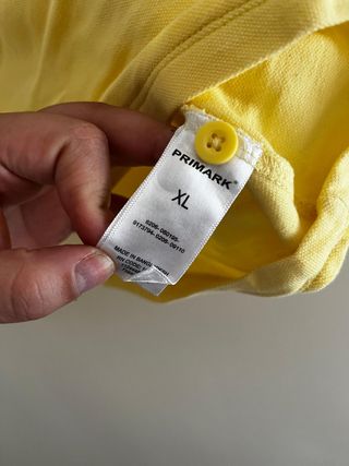 Primark Polo Amarillo Talla XL | Nuevo Algodón