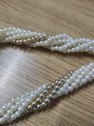 Gargantilla Vintage Perlas y Dorados