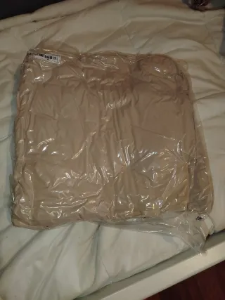 Cappotto premaman beige con cappuccio