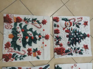 Federe cuscini Natale 4 pezzi