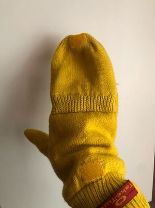 Guanti Take-Two senza dita giallo ocra taglia unic