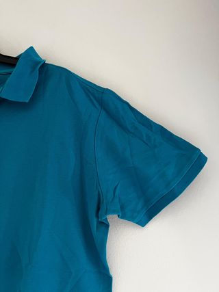 Primark Polo Algodón Turquesa Talla L | Nuevo