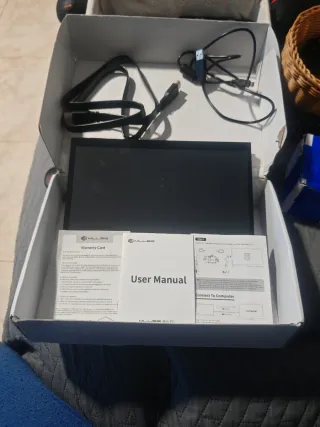 Monitor LCD Táctil Portátil Blanco