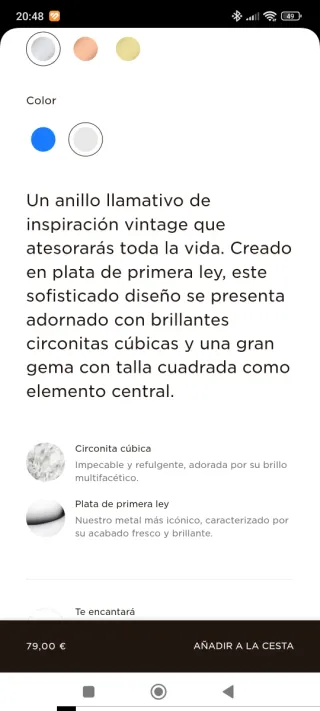 Anillo Pandora Cuadrado Halo Plata