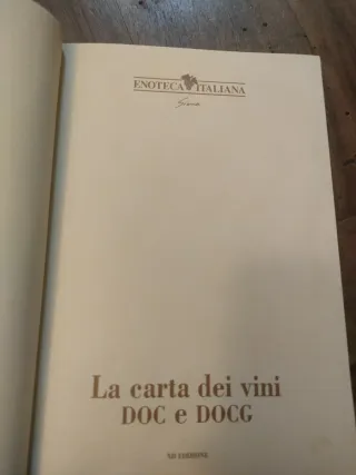 La carta dei vini DOC e DOCG XII EDIZIONE