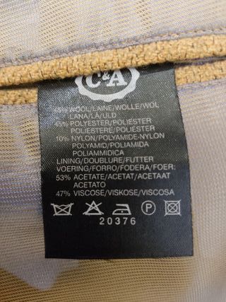 Chaqueta de caballero CyA Color Mostaza