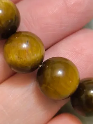 Collar gargantilla Ojo de Tigre Cierre Plata