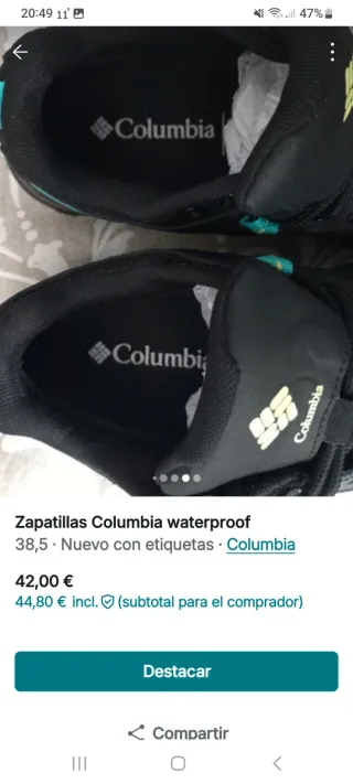 Zapatillas Columbia Nuevas