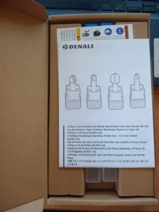 Juego 4 brocas fresadora Denali MAN 1/4