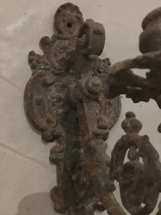 Aplique candelabro piano antiguo