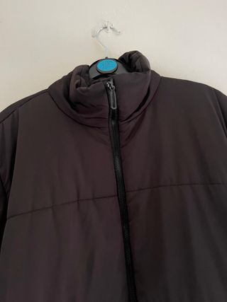 Shein Curve Chaqueta Puffer Negra Talla 1XL