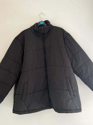 Shein Curve Chaqueta Puffer Negra Talla 1XL