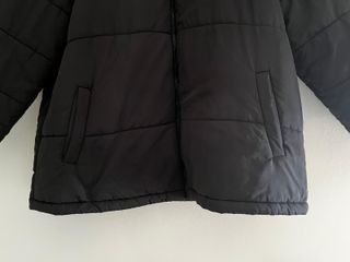 Shein Curve Chaqueta Puffer Negra Talla 1XL