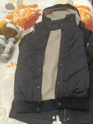 Abrigo Zara Basic Mujer Negro Talla S