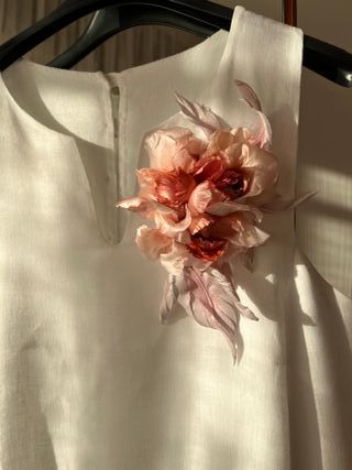 Spilla fiore in seta