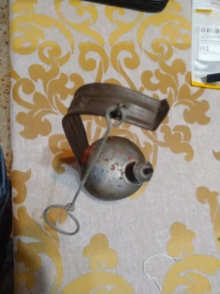 Lámpara de carburo antigua