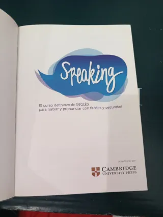 Libro cursos speaking, Cambridge