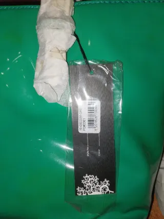 Borsa donna nuova verde lucida