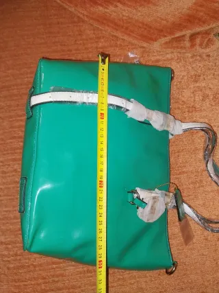 Borsa donna nuova verde lucida