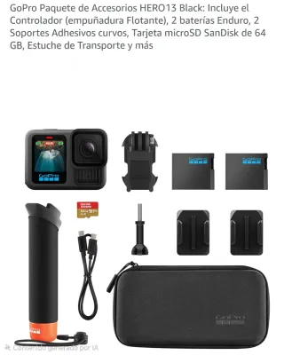 Cámara GoPro HERO13 Black + Accesorios