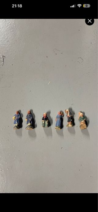 Figuras Belén antiguas cerámica