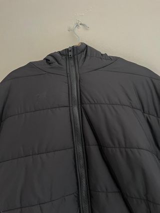 Shein Curve Chaqueta Puffer Forro Borrego Negra XL