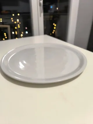 Piatti per pizza in porcellana bianchi